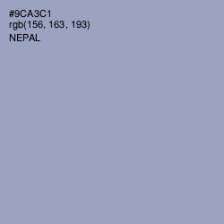 #9CA3C1 - Nepal Color Image