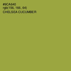 #9CA640 - Chelsea Cucumber Color Image
