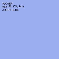 #9CAEF1 - Jordy Blue Color Image