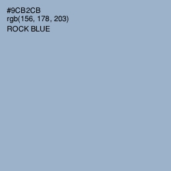 #9CB2CB - Rock Blue Color Image