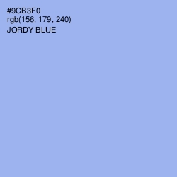 #9CB3F0 - Jordy Blue Color Image