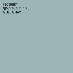 #9CB6B7 - Gull Gray Color Image