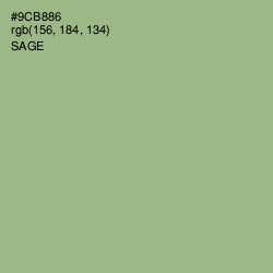 #9CB886 - Sage Color Image