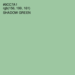 #9CC7A1 - Shadow Green Color Image