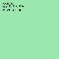 #9CE7B0 - Algae Green Color Image