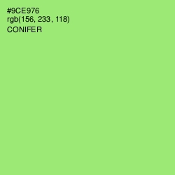 #9CE976 - Conifer Color Image