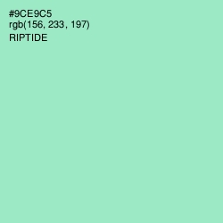 #9CE9C5 - Riptide Color Image