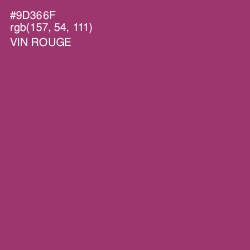 #9D366F - Vin Rouge Color Image