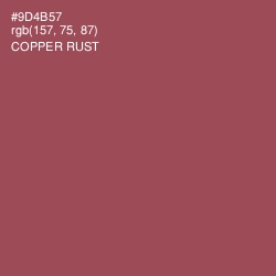 #9D4B57 - Copper Rust Color Image