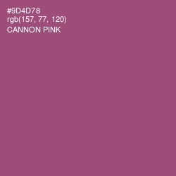 #9D4D78 - Cannon Pink Color Image