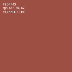 #9D4F43 - Copper Rust Color Image