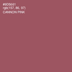 #9D5661 - Cannon Pink Color Image
