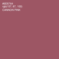 #9D5764 - Cannon Pink Color Image