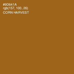 #9D641A - Corn Harvest Color Image