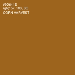 #9D641E - Corn Harvest Color Image