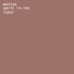 #9D726A - Toast Color Image