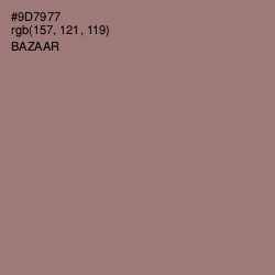 #9D7977 - Bazaar Color Image
