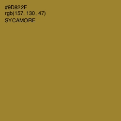 #9D822F - Sycamore Color Image