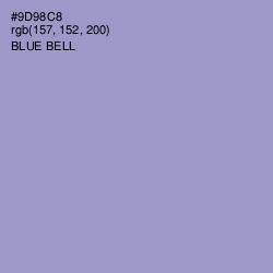#9D98C8 - Blue Bell Color Image