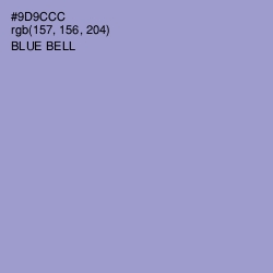#9D9CCC - Blue Bell Color Image