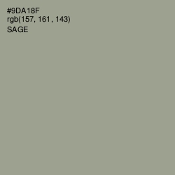 #9DA18F - Sage Color Image