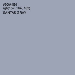 #9DA4B6 - Santas Gray Color Image