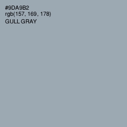 #9DA9B2 - Gull Gray Color Image