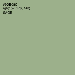 #9DB08C - Sage Color Image