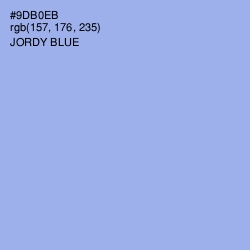 #9DB0EB - Jordy Blue Color Image