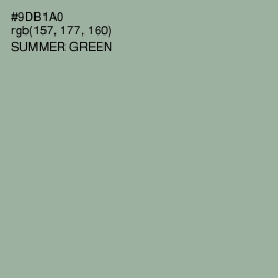 #9DB1A0 - Summer Green Color Image