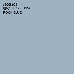 #9DB3C3 - Rock Blue Color Image