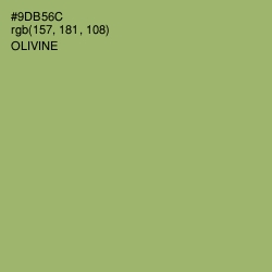 #9DB56C - Olivine Color Image