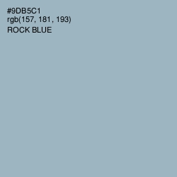 #9DB5C1 - Rock Blue Color Image