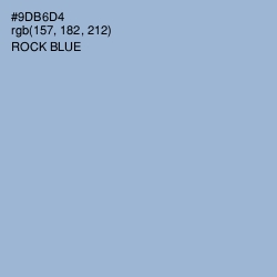 #9DB6D4 - Rock Blue Color Image