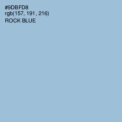 #9DBFD8 - Rock Blue Color Image