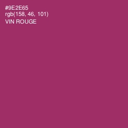 #9E2E65 - Vin Rouge Color Image