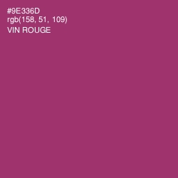 #9E336D - Vin Rouge Color Image