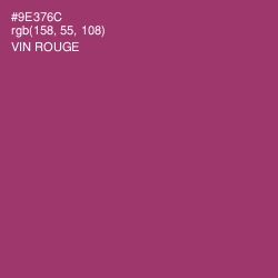 #9E376C - Vin Rouge Color Image