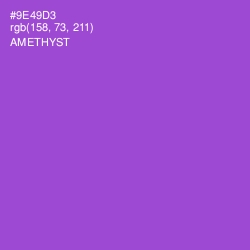 #9E49D3 - Amethyst Color Image