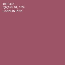#9E5467 - Cannon Pink Color Image