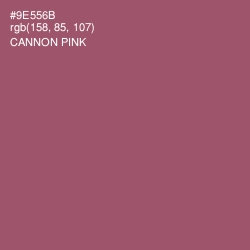 #9E556B - Cannon Pink Color Image