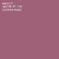 #9E6177 - Copper Rose Color Image