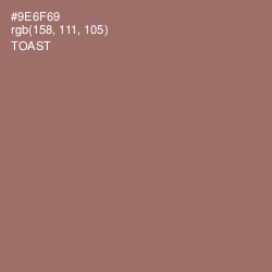 #9E6F69 - Toast Color Image