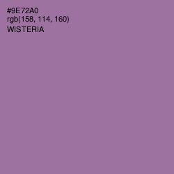 #9E72A0 - Wisteria Color Image
