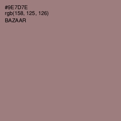 #9E7D7E - Bazaar Color Image