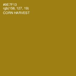 #9E7F13 - Corn Harvest Color Image