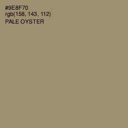 #9E8F70 - Pale Oyster Color Image