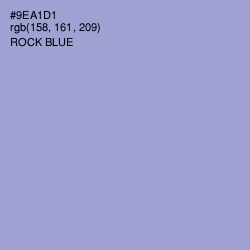 #9EA1D1 - Rock Blue Color Image