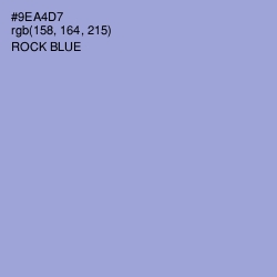 #9EA4D7 - Rock Blue Color Image