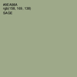 #9EA98A - Sage Color Image